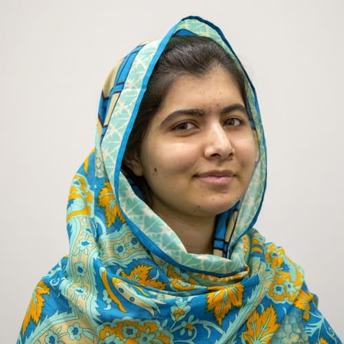 Retrato de Malala Yousafzai