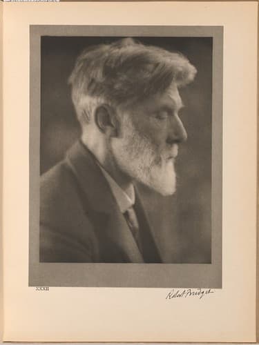Retrato de Robert Seymour Bridges