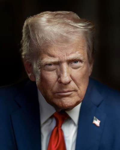 Retrato de Donald Trump