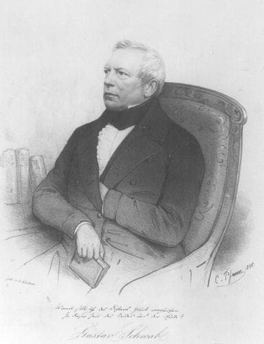 Retrato de Gustav Schwab