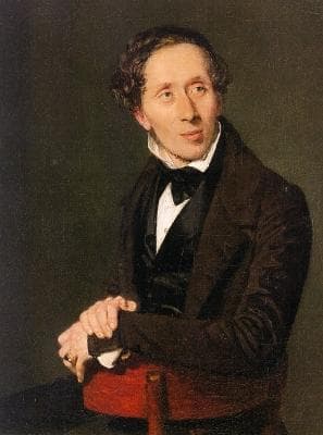 Retrato de Hans Christian Andersen