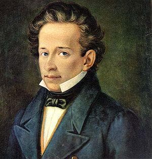 Retrato de Giacomo Leopardi