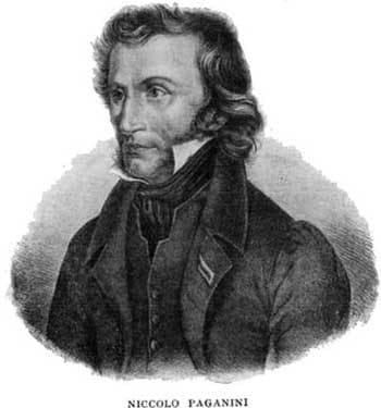 Retrato de Nicolò Paganini