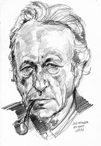 Retrato de Louis Althusser