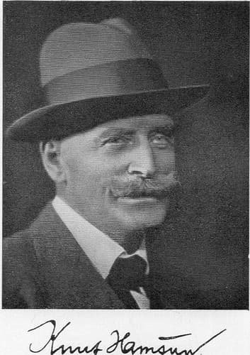 Retrato de Knut Hamsun