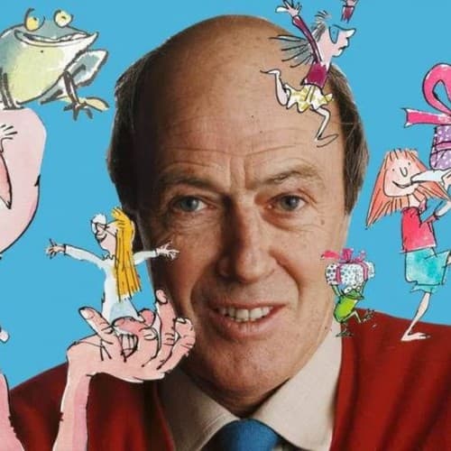 Retrato de Roald Dahl