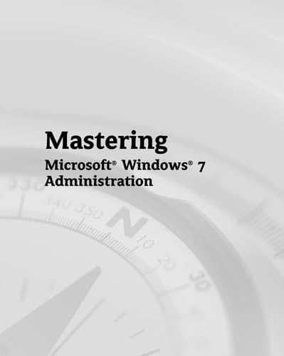 Tapa de Mastering Microsoft Windows 7 administration