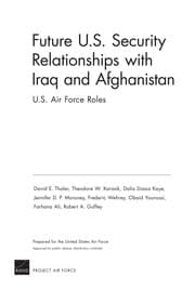 Tapa de Future U.S. security relationships with Iraq and Afghanistan