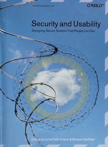Tapa de Security and Usability
