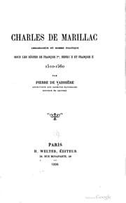 Tapa de Charles de Marillac, ambassadeur et homme politique