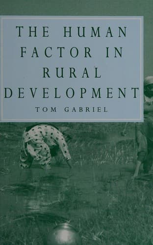 Tapa de The human factor in rural development