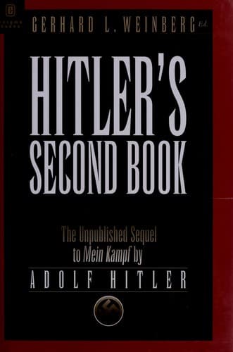 Tapa de Hitler's second book