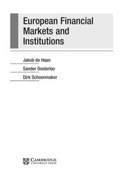 Tapa de European financial markets and institutions