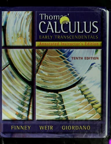 Tapa de Thomas' calculus