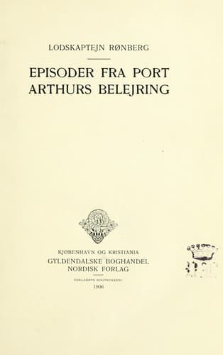 Tapa de Episoder fra Port Arthurs belejring