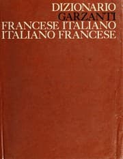 Tapa de Dizionario Garzanti, Francese-italiano, Italiano-francese