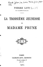 Tapa de La troisième jeunesse de Madame Prune ..