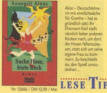 Tapa de Suche Hose, biete Rock