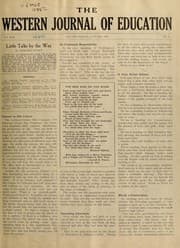Tapa de The Western journal of education