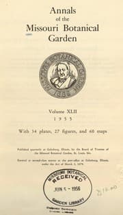 Tapa de Annals of the Missouri Botanical Garden