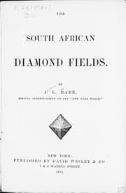 Tapa de The South African diamond fields