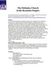 Tapa de The Orthodox Church in the Byzantine Empire
