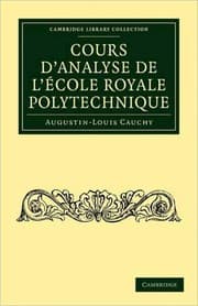 Tapa de Cours d'analyse de l'E cole Royale Polytechnique