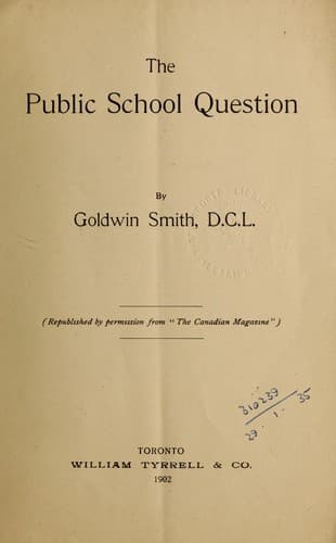 Tapa de The Public School question