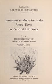 Tapa de The collecting of mosses and liverworts
