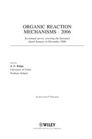 Tapa de Organic reaction mechanisms 2006