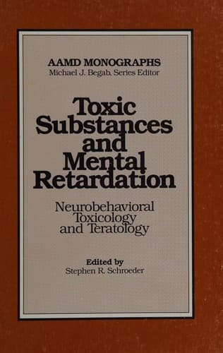 Tapa de Toxic Substances and Mental Retardation