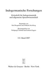 Tapa de Indogermanische Forschungen