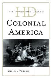 Tapa de Historical dictionary of colonial America