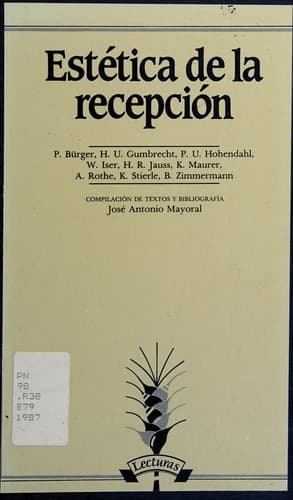 Tapa de Estética de la recepción