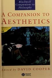 Tapa de A Companion to aesthetics