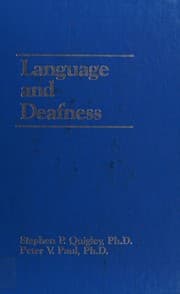 Tapa de Language and deafness