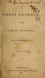 Tapa de A Greek grammar, for the use of learners