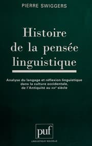 Tapa de Histoire de la pensée linguistique
