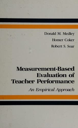 Tapa de Measurement-based evaluation of teacher performance