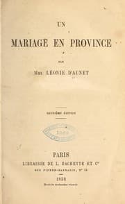 Tapa de Un mariage en province