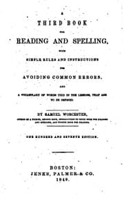 Tapa de A third book for reading and spelling