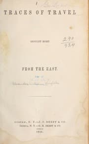 Tapa de Traces of travel brought home from the East