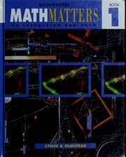 Tapa de Math Matters Book 1 - Copyright Update