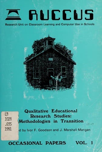 Tapa de Qualitative educational research studies
