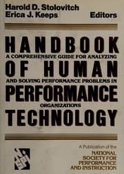 Tapa de Handbook of human performance technology