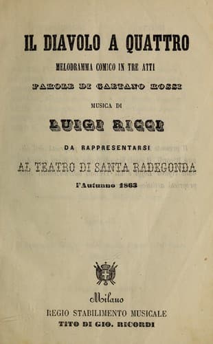 Tapa de Il diavolo a quattro