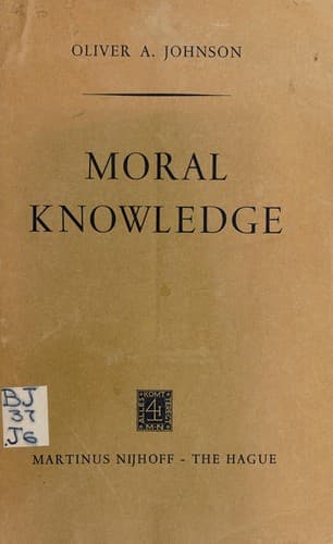 Tapa de Moral knowledge