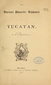 Tapa de The ancient phonetic alphabet of Yucatan