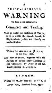 Tapa de A Brief and Serious Warning to Such as are Concerned in Commerce and Trading: Who Go Under the ..