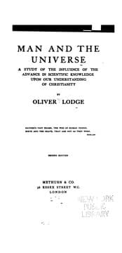 Tapa de Man and the Universe: A Study of the Influence of the Advance in Scientific Knowledge Upon Our ..